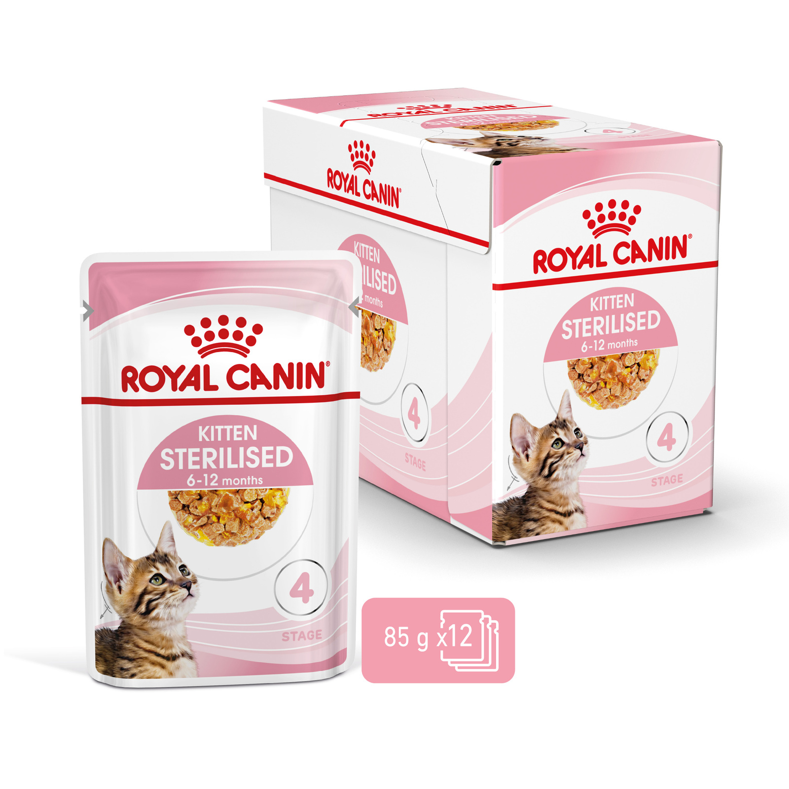 ROYAL CANIN Kitten Sterilised Gelee 12x85g - zdjęcie 2