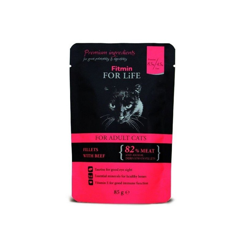 Fitmin Cat For Life Adult Beef 85g - zdjęcie 2