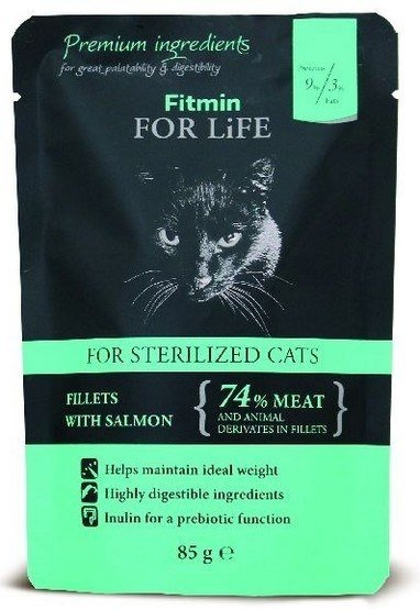 Fitmin Cat For Life Sterilized Salmon 85g - zdjęcie 2