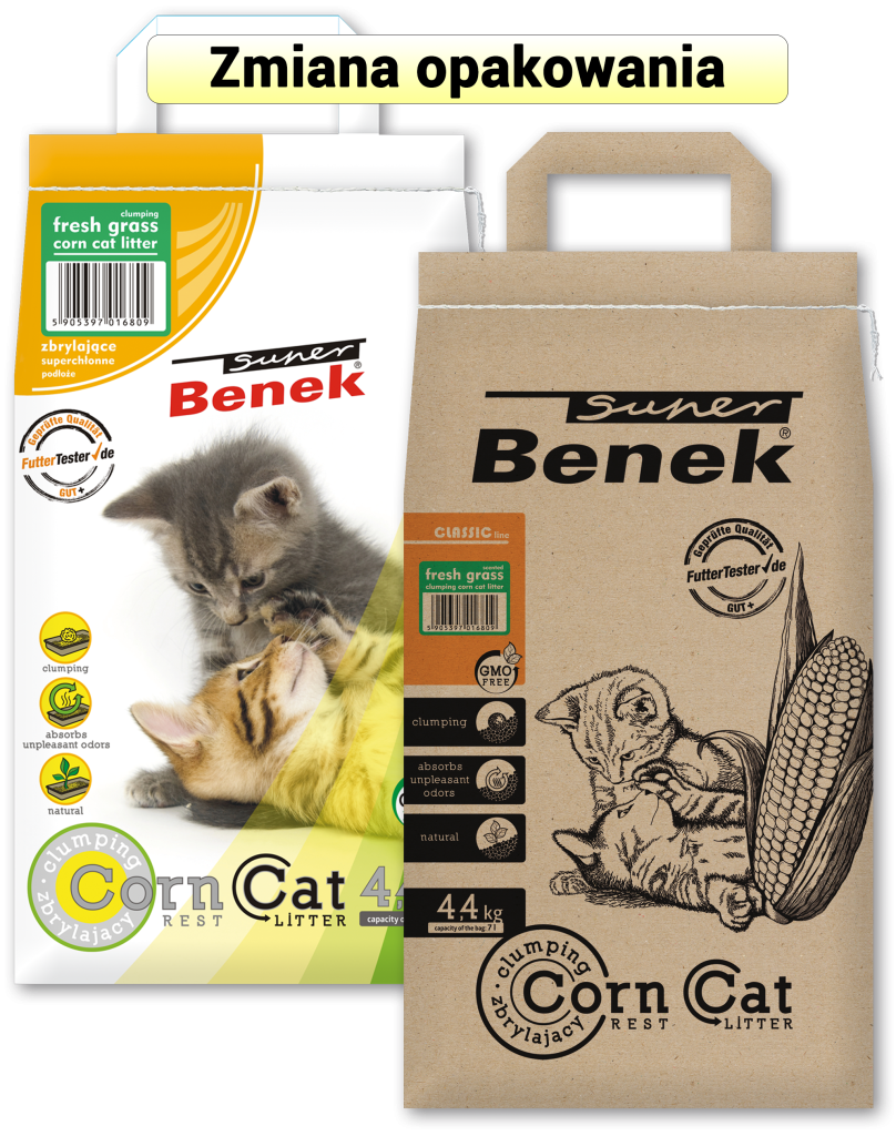 CERTECH-SUPER BENEK Corn Cat Świeża Trawa 7l
