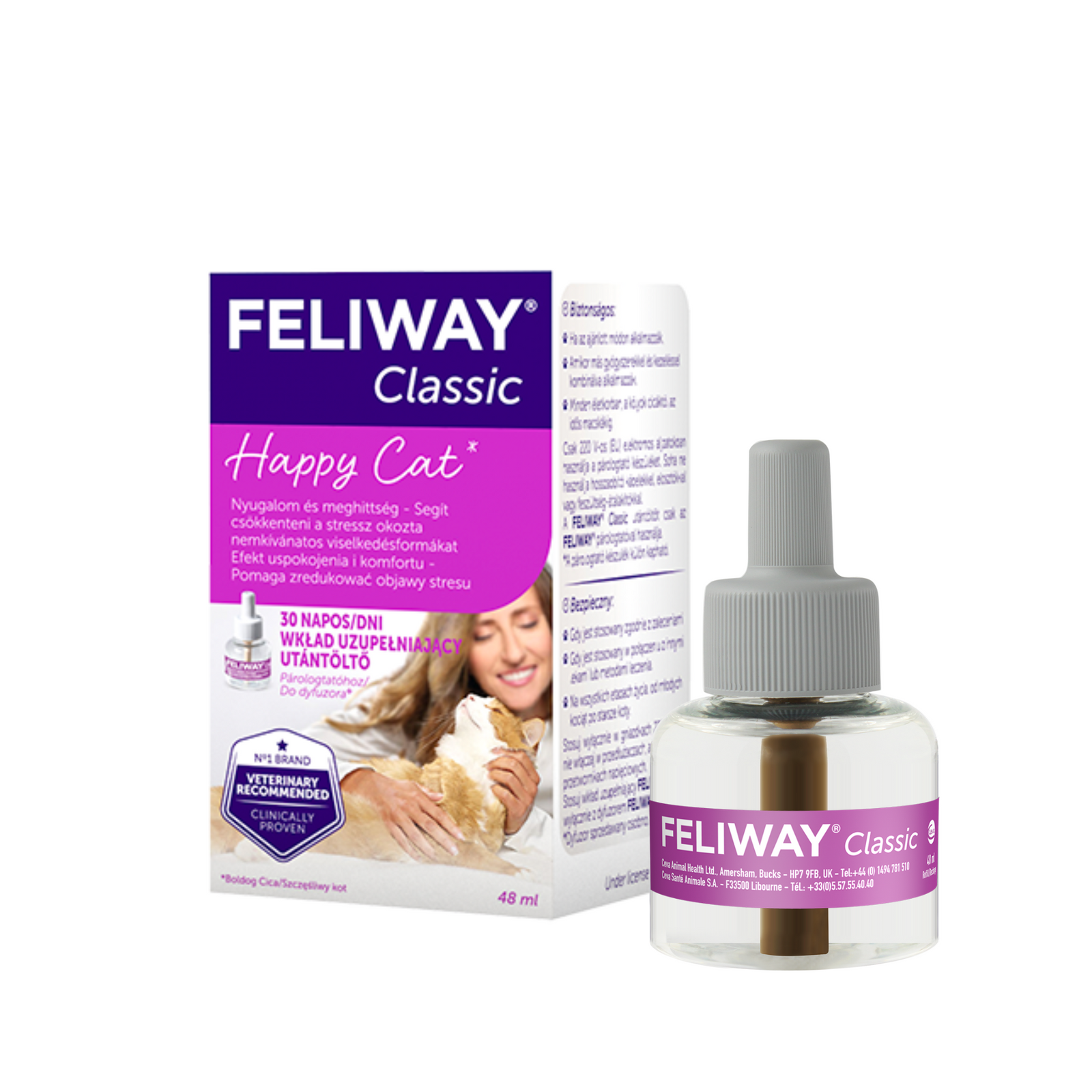 Ceva Animal Health Polska Sp. Z O.o Feliway Classic Wkład Dyfuzora 48ml - zdjęcie 2