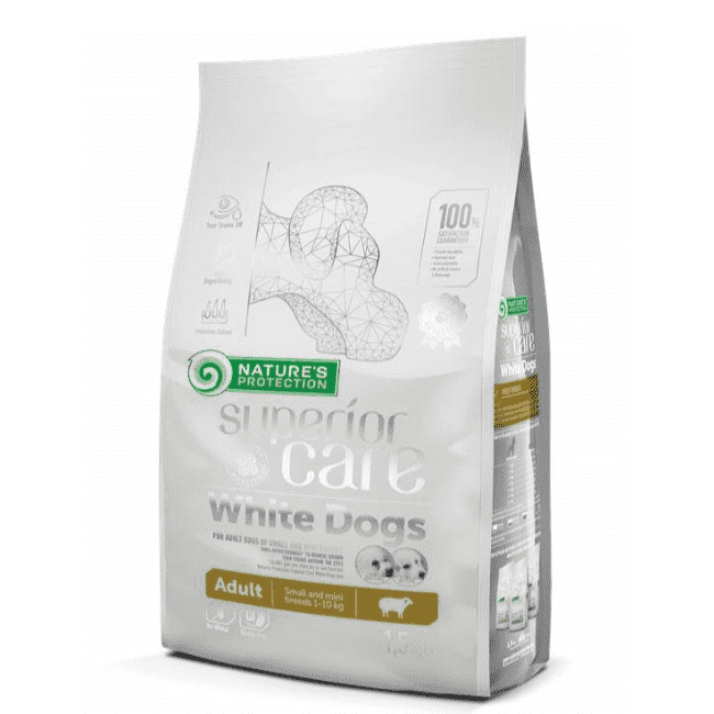 Nature’s Protection Superior Care White Dogs Adult Small Breeds With Lamb 10kg - zdjęcie 2