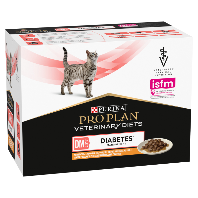PURINA Pro Plan Veterinary Diets DM Diabetes Management Cat Kurczak 85g - zdjęcie 2