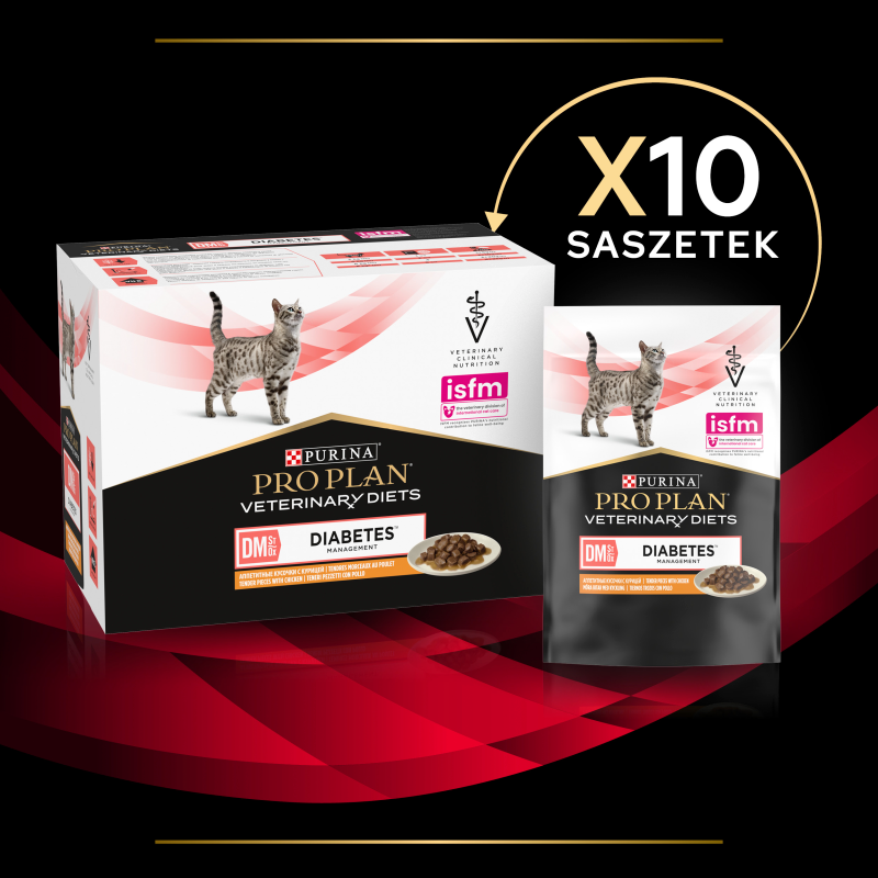 PURINA Pro Plan Veterinary Diets DM Diabetes Management Cat Kurczak 85g - zdjęcie 5