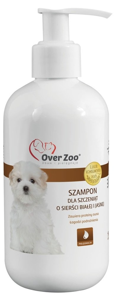 OVER ZOO Szampon Dla Szczeniąt O Jasnej/Białej Sierści 250ml - zdjęcie 2