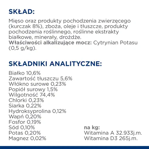 Hill's Prescription Diet c/d Multicare Feline Chicken 156g - zdjęcie 6