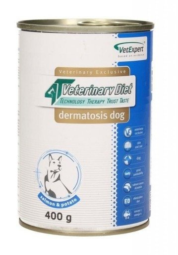 VETEXPERT Veterinary Diet Dermatosis 400g - zdjęcie 2