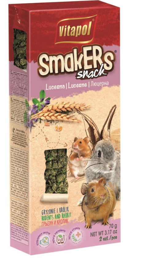 Vitapol Smakers Z Lucerną Dla Gryzoni 2szt