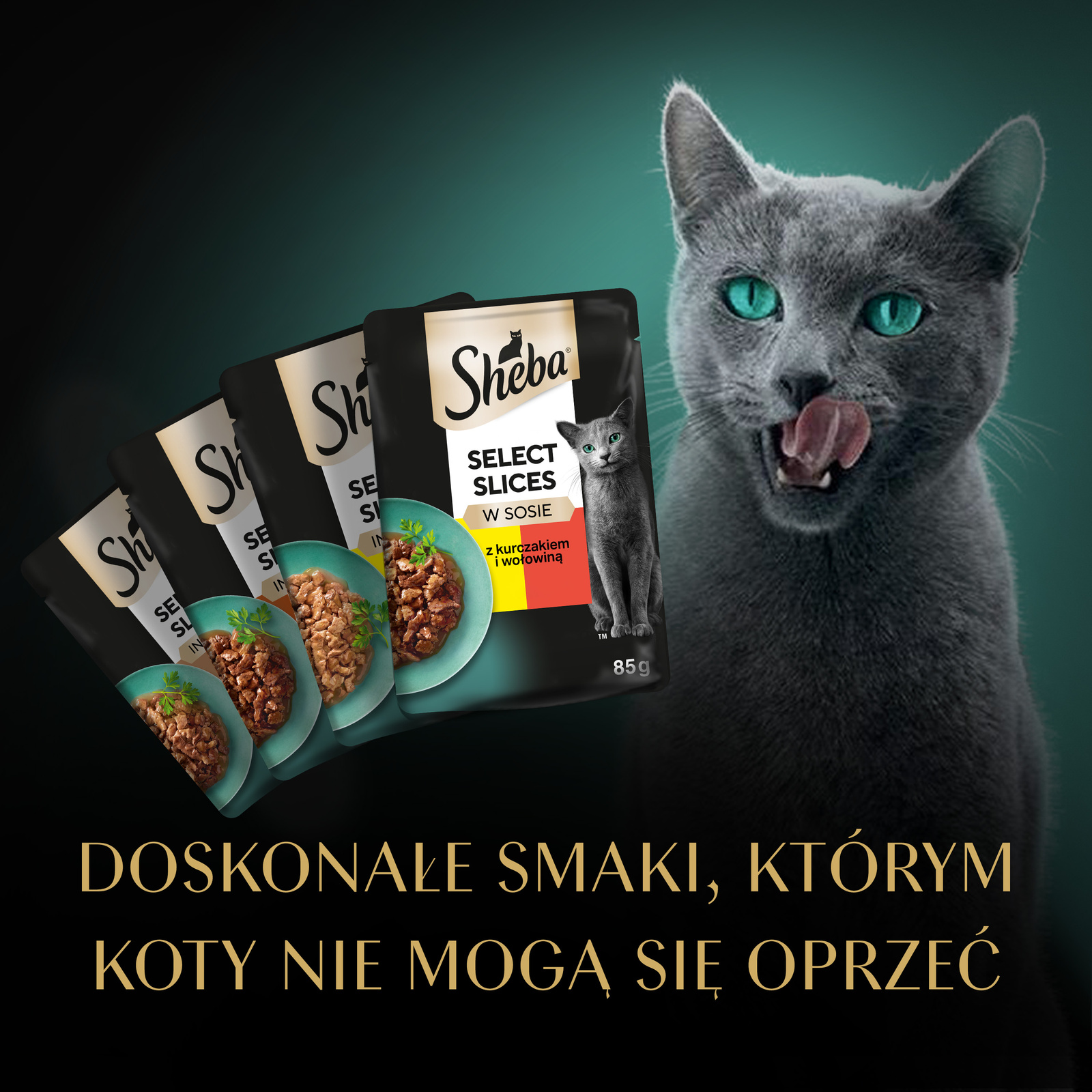 Sheba Saszetka Selection In Sauce Soczyste Smaki 4x85g - zdjęcie 7