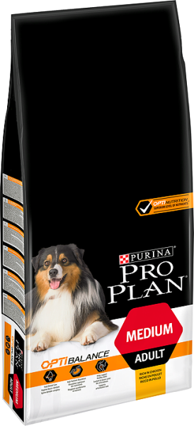 Purina Pro Plan Medium Adult Optibalance Kurczak I Ryż 14kg - zdjęcie 2