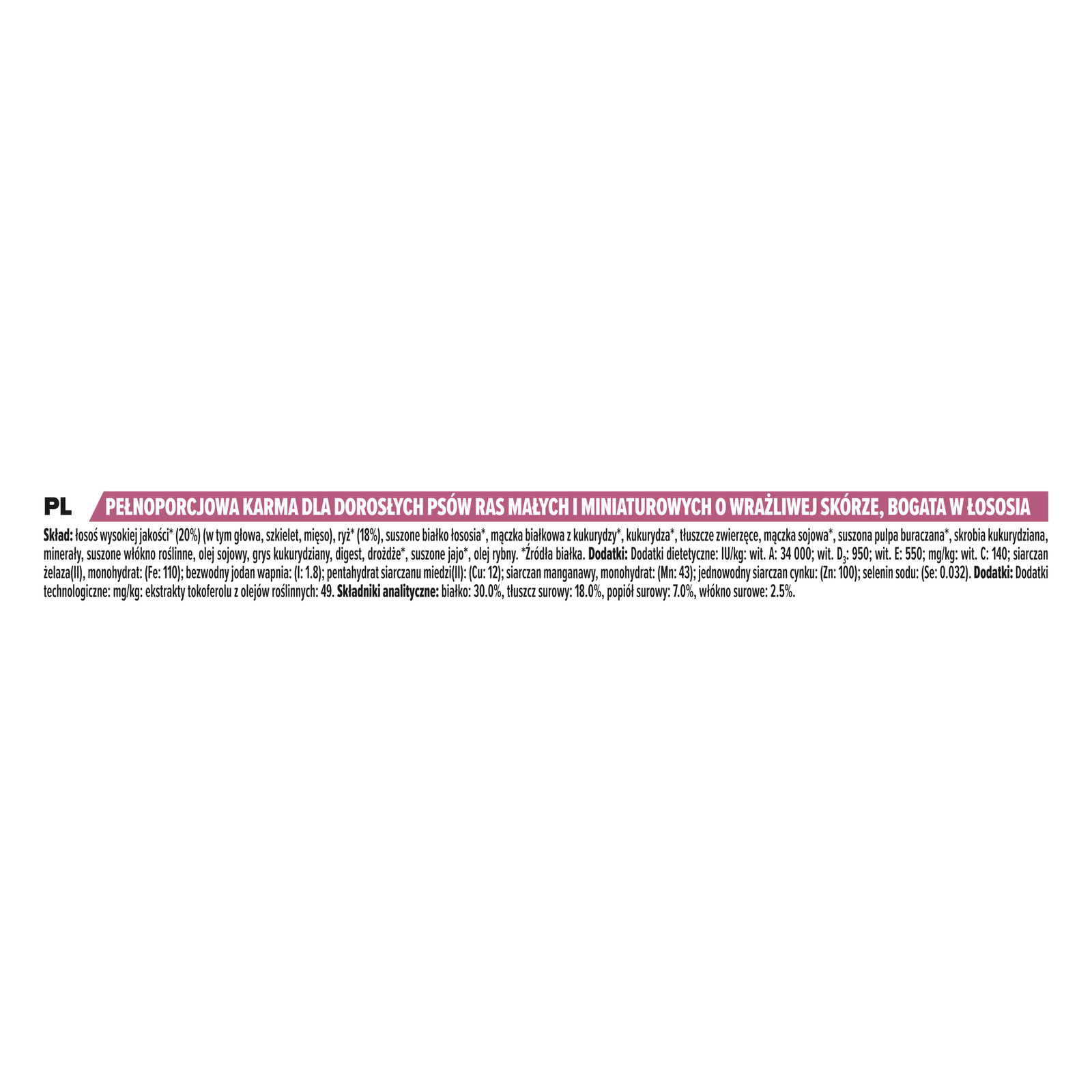 Purina Pro Plan Small & Mini Adult Sensitive Optiderma Łosoś I Ryż 7kg - zdjęcie 5