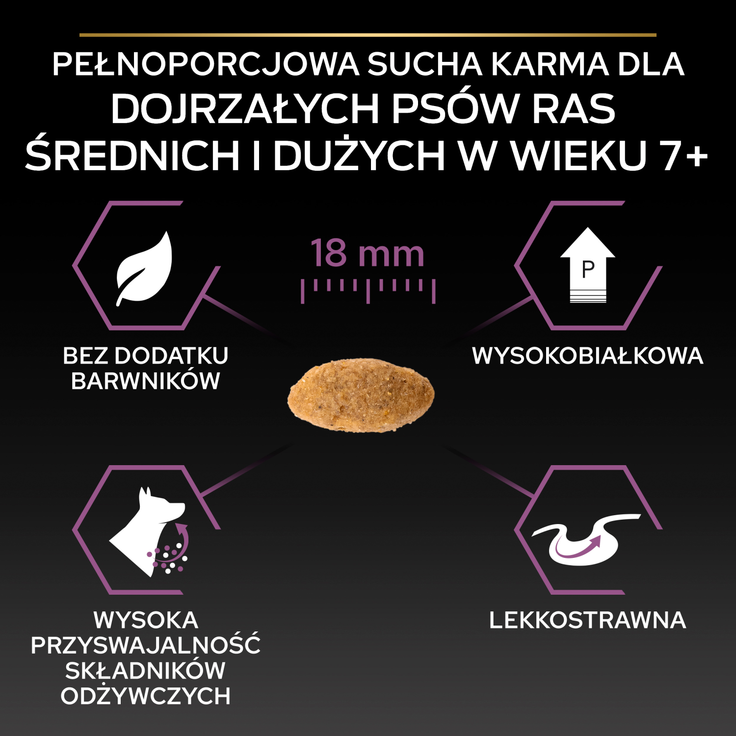 Purina Pro Plan Medium & Large 7+ Sensitive Optiderma Łosoś I Ryż 14kg - zdjęcie 5
