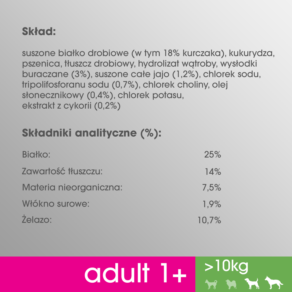 PERFECT FIT Adult 1+ Duże Rasy Z Kurczakiem 825g - zdjęcie 4