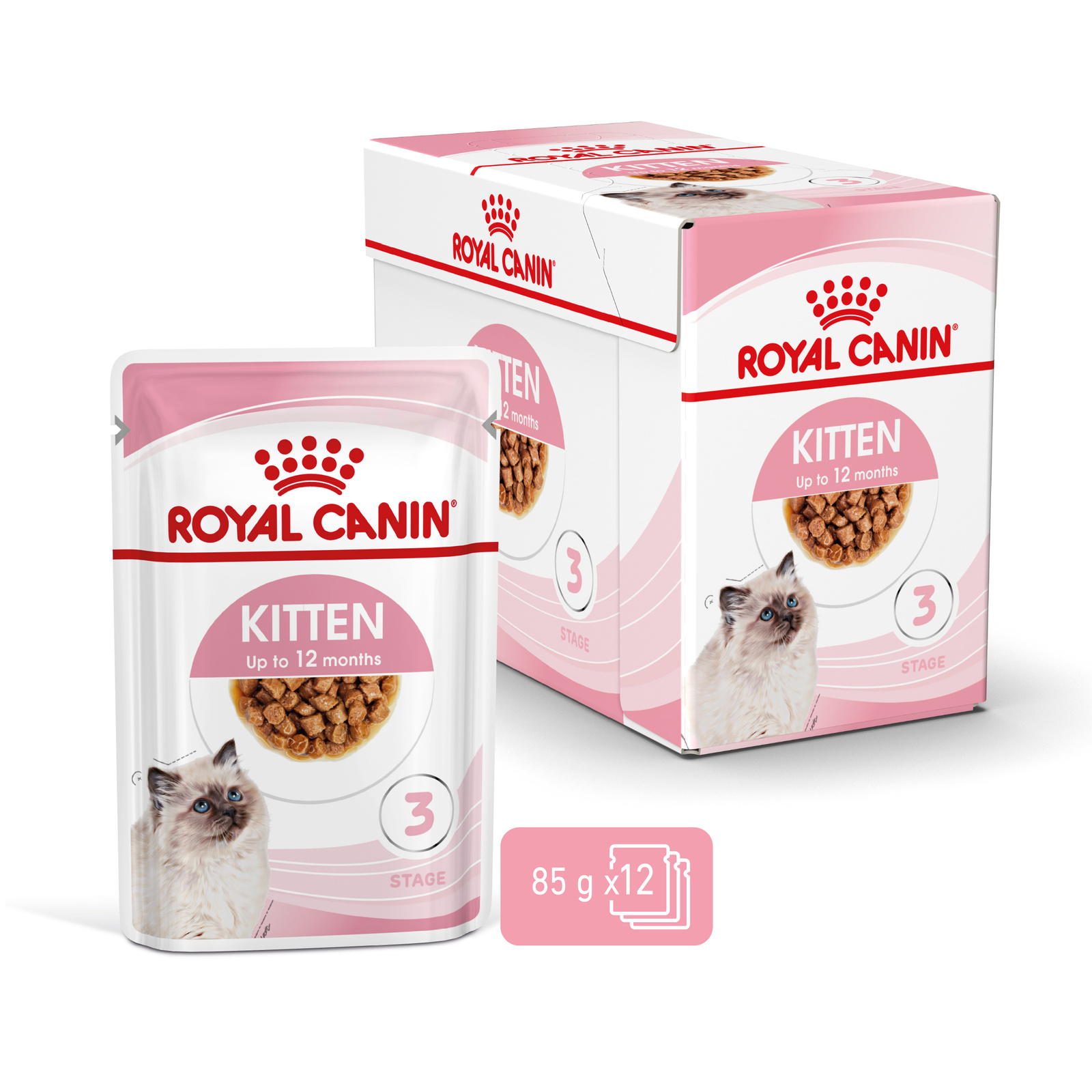ROYAL CANIN Kitten Instinctive W Sosie 12x85g - zdjęcie 2