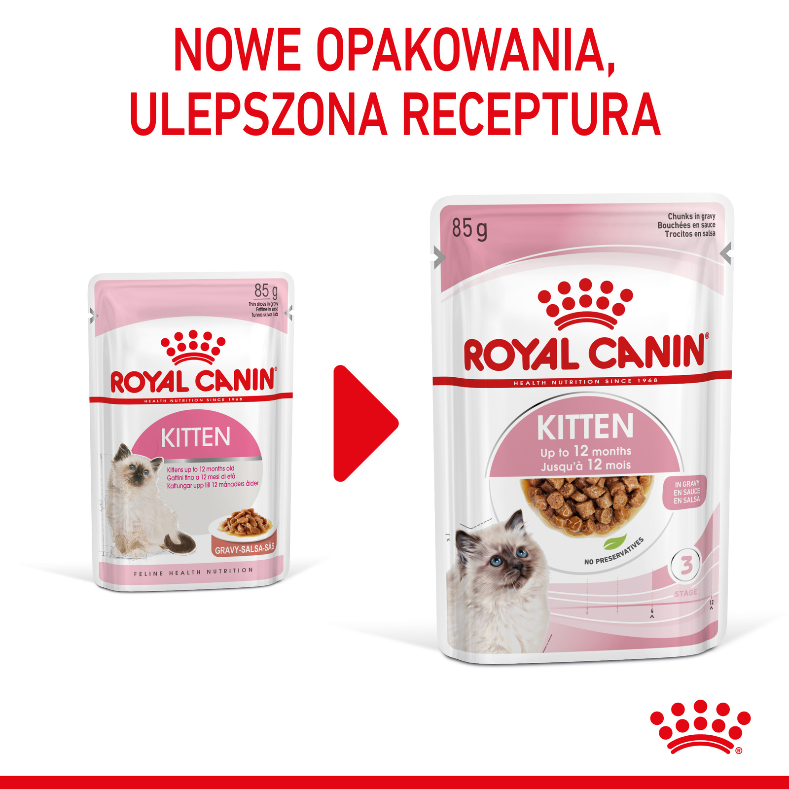 ROYAL CANIN Kitten Instinctive W Sosie 12x85g - zdjęcie 5