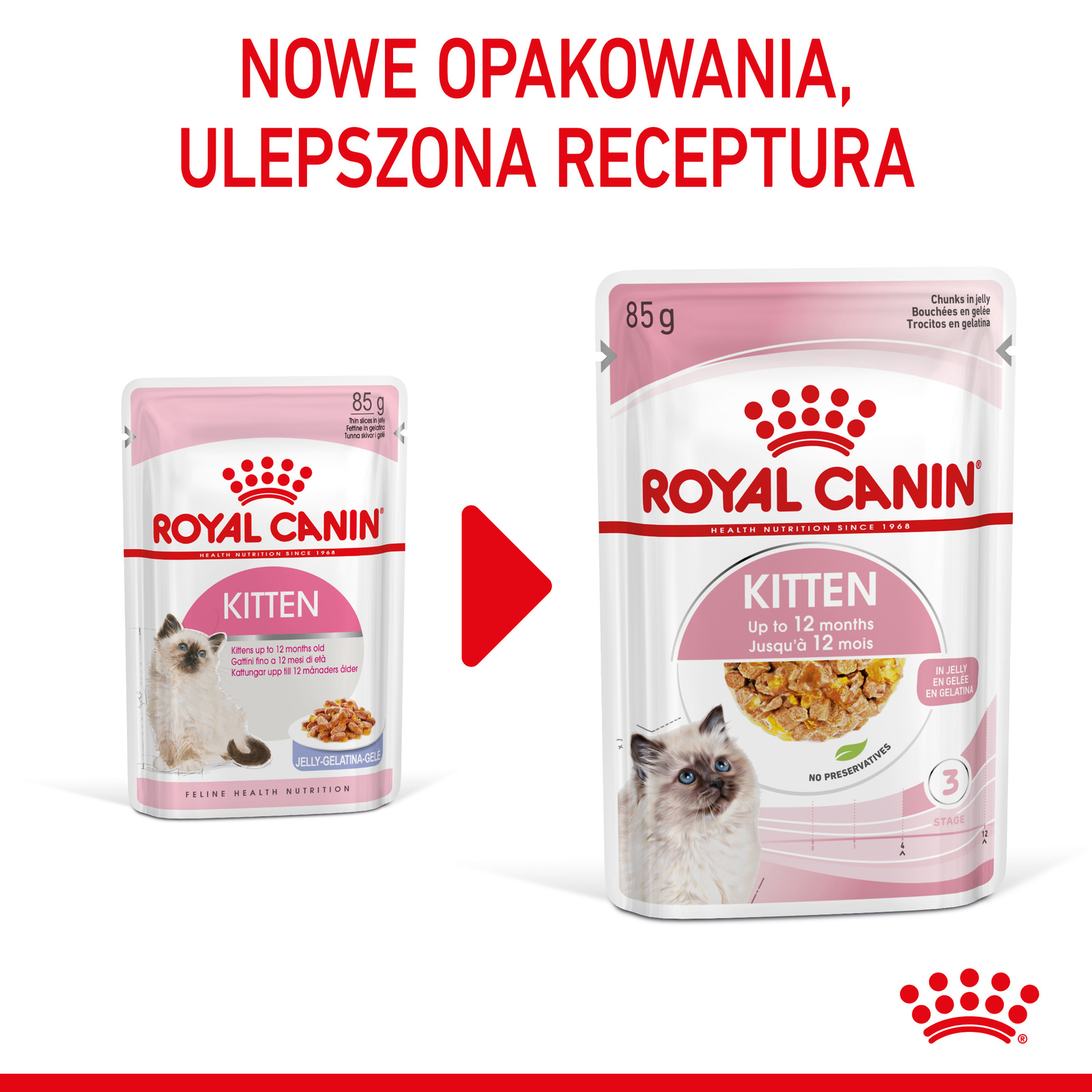 ROYAL CANIN Kitten Instinctive W Galaretce 12x85g - zdjęcie 4