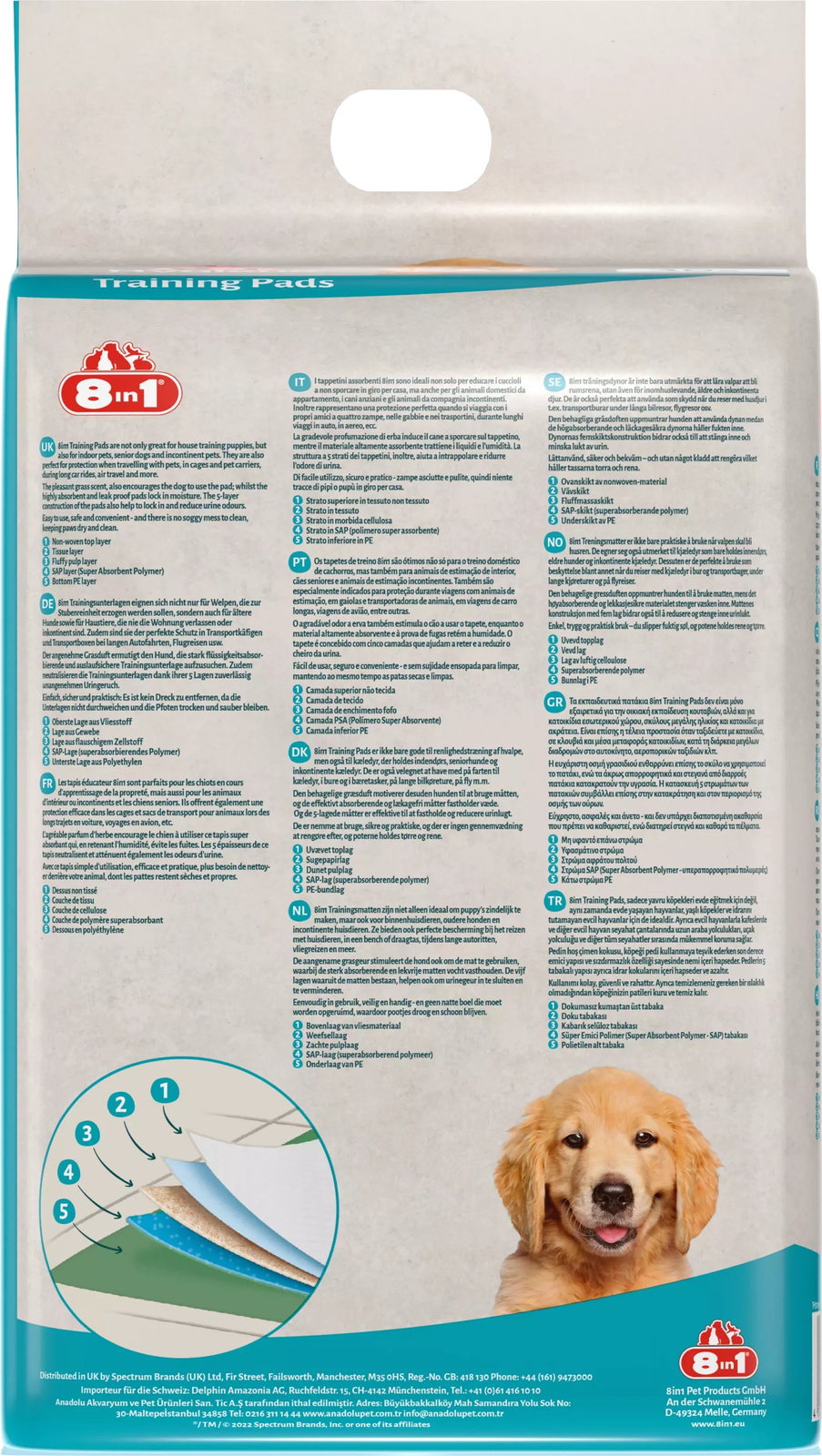 8in1 Mata Absorbująca Training Pads Large Bag 30szt - zdjęcie 2
