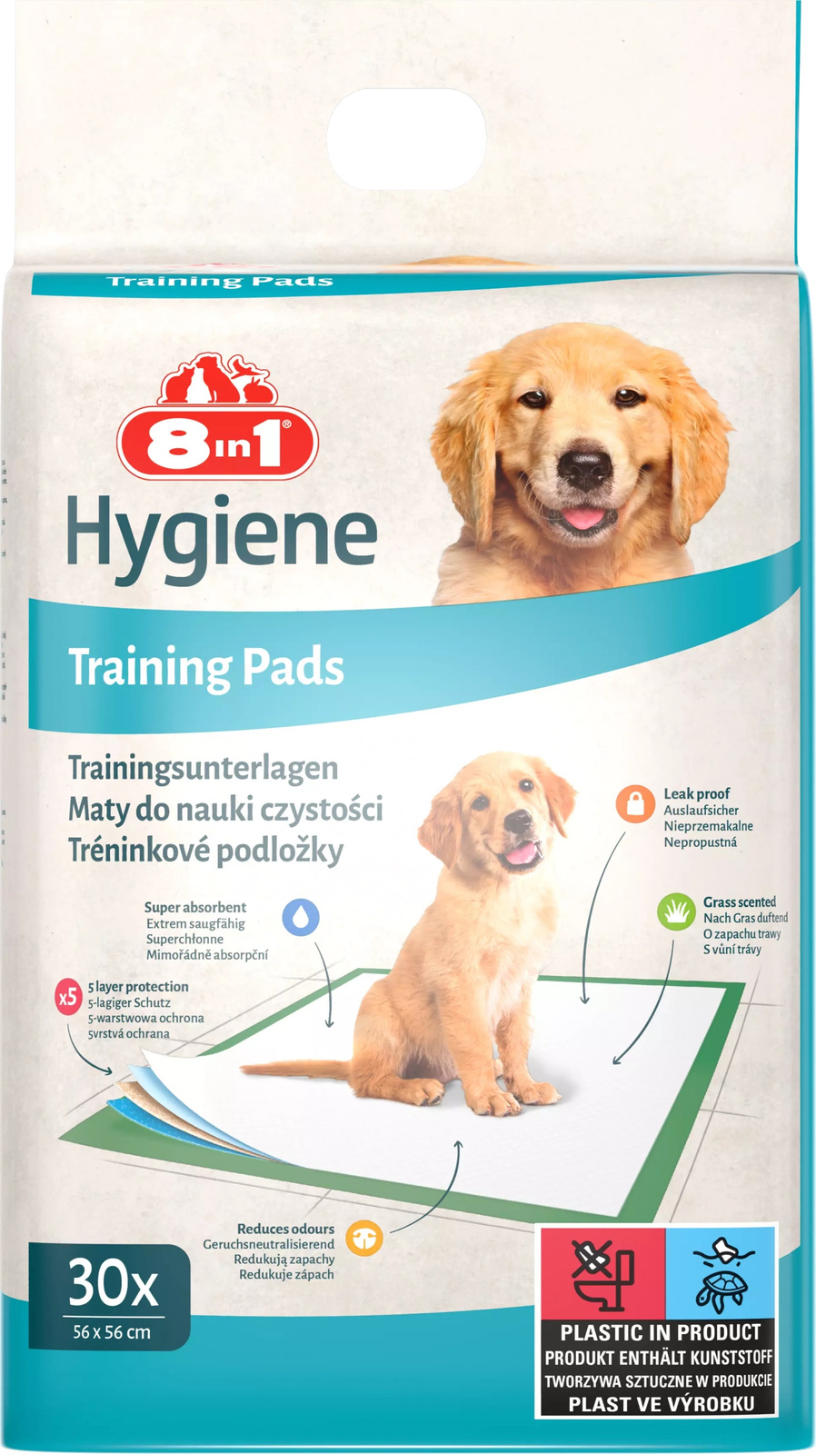 8in1 Mata Absorbująca Training Pads Large Bag 30szt - zdjęcie 3